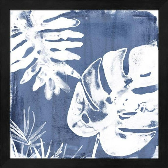 Metaverse R947862-0120000-AEAAAAEAN4 13.25 x 13.25 in. Tropical Indigo Impressions IV Framed Wall Art by June Erica Vess