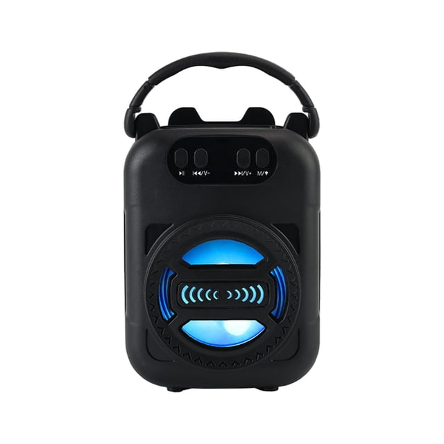 Altavoces Bluetooth Bluetooth Inalámbrico Altavoz Pequeño, Tarjeta de Altavoz Universal de Escritorio Al Aire Libre, Unidad Flash Usb, Radio, Micrófono, Canto, Audio Inalámbrico Altavoces Bluetooth Al
