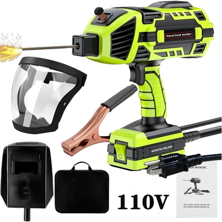 4600W Portable Welding Machine, 110V 120A Handheld ARC Welder with IGBT Inverter 5 Variable Current Adjustment, Fits for 3/32"-1/8" Wire Rods