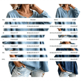 thumbnail image 3 of LIZUOJUN Women's Half Zip Pullover Denim Shirt Oversized Drop Shoulder Casual Top Loose Fit Long Sleeve Soft Cotton Blend Pullover Top, 3 of 6