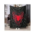 thumbnail image 2 of 1pc Personalized Red Spider Design Blanket Soft Comfortable Warm Lightweight All Seasons Bed Sofa Throw Blanket, 2 of 9