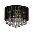 thumbnail image 1 of 6 Light Drum Shade Flush Mount with Chrome finish, 1 of 2