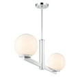 thumbnail image 4 of Meridian M100124MBK 2-Light Linear Chandelier in Matte Black, 4 of 7