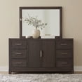 thumbnail image 4 of Liberty Furniture Modern Edge Landscape Mirror for Bedroom Dresser Mount - Caffe, 4 of 6