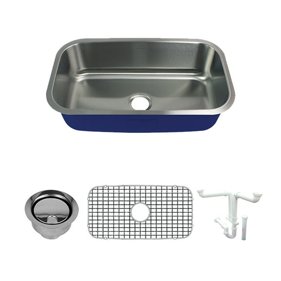 Transolid K-Muss32189 Meridian 31-1/2" Undermount Single Basin Stainless Steel Kitchen