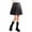 #0236-Gray, variant on Cowsor Big Girls Back to School Skirt 3 to 15 Years Solid Wool Blend Elastic Waist Skirt with Lining Preppy Style Comfortable Wear for Classroom Daily