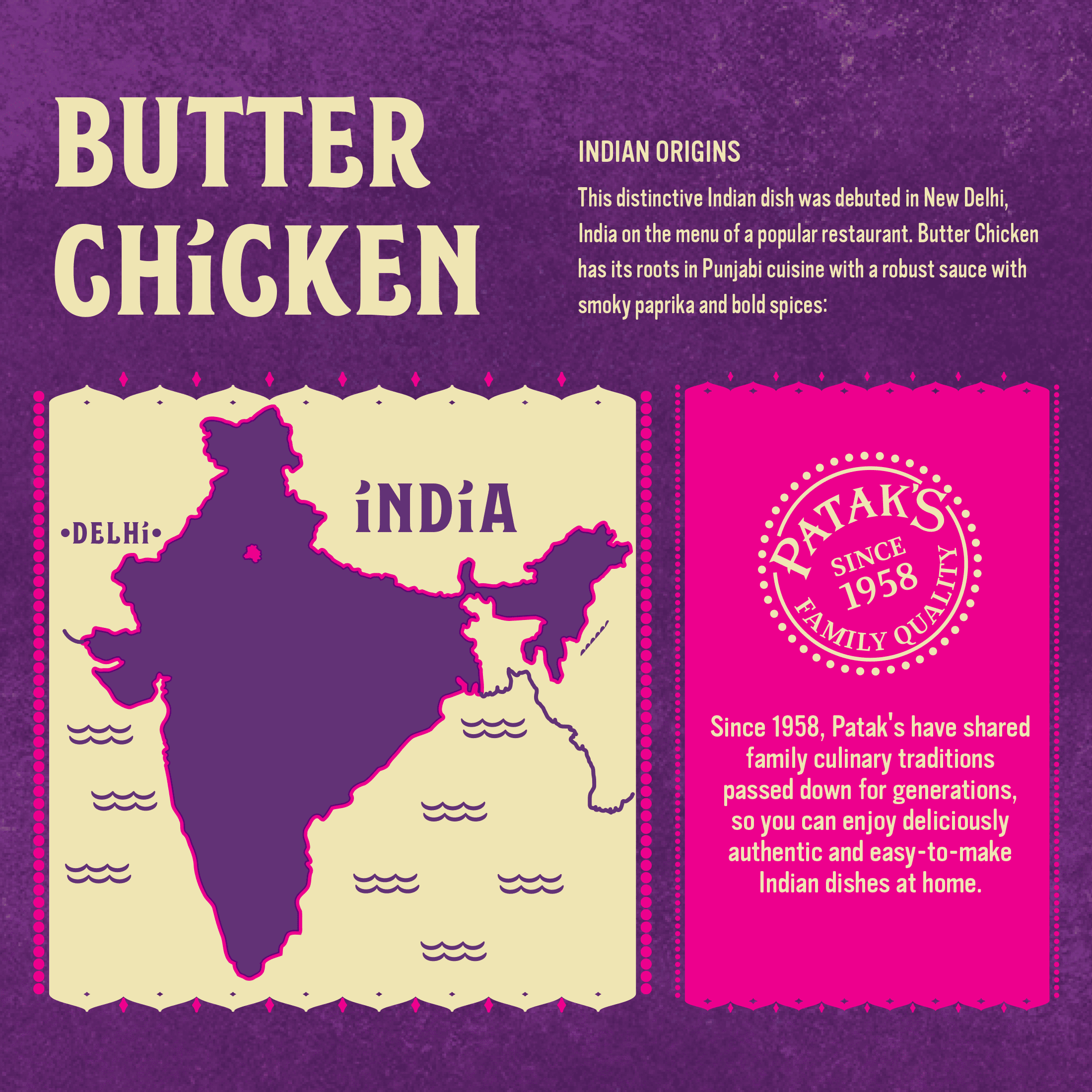 (3 pack) Patak's Spicy Butter Chicken Simmer Sauce, 15 oz