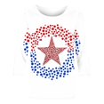 thumbnail image 4 of Cavosen Long Sleeve Shirts for Women Crew Neck Dressy Patriotic Tee Red White and Blue Graphic Shirt Summer Basic Tops, 4 of 5
