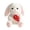 C, variant on Plush Sitting Bunny Rabbit Stuffed Animal Soft Toy with Mushroom Embroidery Floppy Ears Cuddly Doll for Kids and Adults
