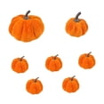 thumbnail image 4 of Calabazas Artificiales de Terciopelo Macarena para Decoración Otoño Estilo D, 4 of 8