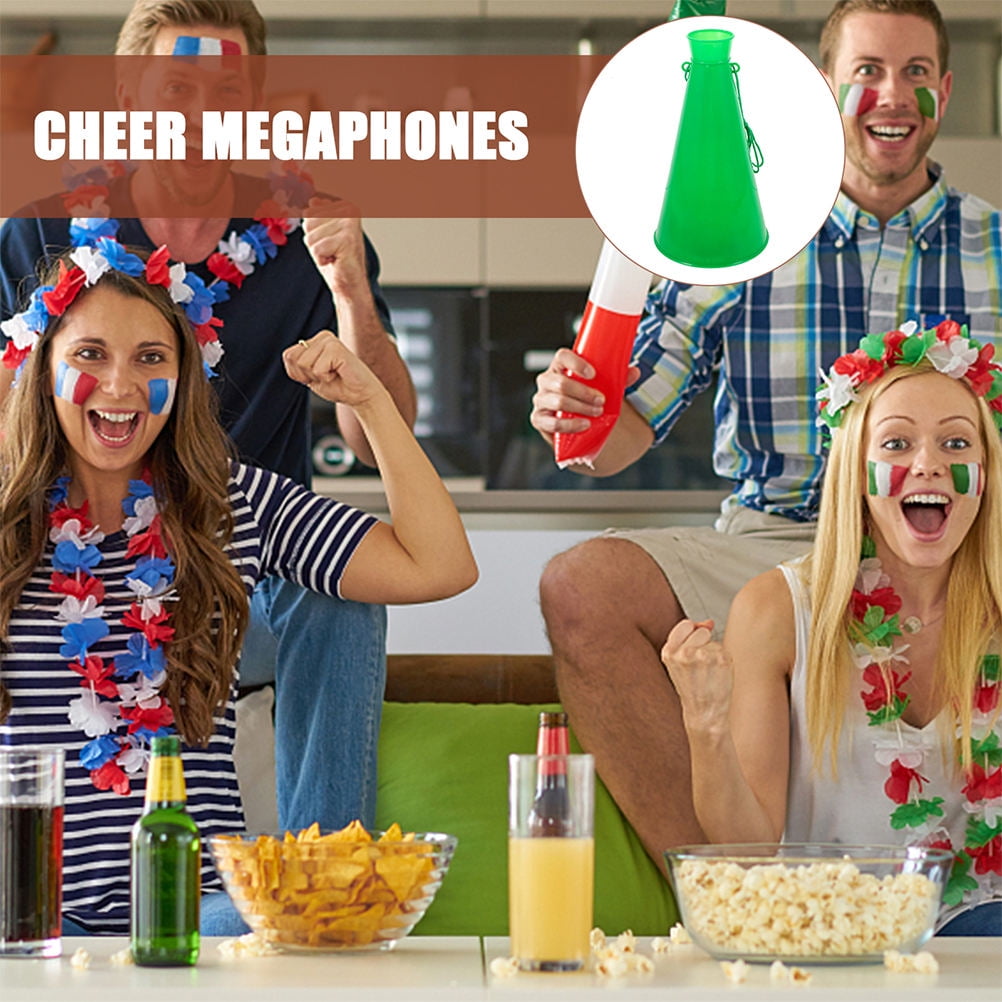 FENGGUIQU 6- Plastic Noise Makers Trumpet Shape for Sporting Events and Party Supplies