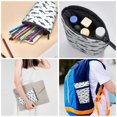 thumbnail image 4 of Lsque Cute Shark Pattern Telescopic Pencil Bag Pen Holder Stationery Case, Stand-up Retractable Transformer Bag Organizer, 4 of 6