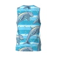 thumbnail image 3 of Easygdp Dolphin Men's Mesh Basketball Jersey Quick Drying Sleeveless Shirts Fitted Muscle Tank Tops Sport Round Neck T-Shirt - Large, 3 of 9