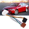thumbnail image 4 of Stereo  Harness Connector Adapter, Heat Resistant ISO Wiring Harness Plug ABS Plastic Molded Pre Stripped  Replacement For  1999-2007 For CD Player, 4 of 8