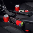 thumbnail image 3 of Caja de almacenamiento para espacio de asiento de coche, soporte de bolsillo de cuero PU, accesorios multifuncionales para coche (asiento del conductor principal) Sincero Electrónica, 3 of 5