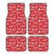 thumbnail image 1 of Fotbe Christmas Hohoho Juego de 4 Tapetes para Auto con Estampado – Alfombrillas de Goma Reforzada, Diseño Antideslizante, Protección para Todo el Año – Vehículos, Autos, Camionetas y SUVs, 1 of 7