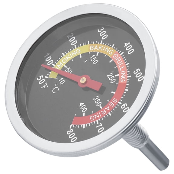 AMMOON Stainless BBQ Thermometer, Easy To Install 50~800℉ Thermometer  For Oven For BBQ For Grill