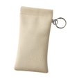 thumbnail image 3 of Estuche organizador para gafas para hombre y mujer con correa de muñeca de piel sintética suave y cierre automático. blanco, 3 of 9