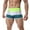 Green, variant on Miqool Men's Square Leg Swim Briefs with Mesh Lining Color Block Drawstring Swim Trunks Quick Dry Swim Shorts Athletic Swimwear Swimsuits Bathing Suit