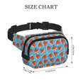 thumbnail image 4 of Disketp Cartoon Watermelon Riñonera de Doble Capa, Bolsa de Cintura Ajustable para Viajes, Correr y Senderismo, Riñonera Ligera para Hombre y Mujer, 4 of 9