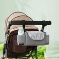thumbnail image 6 of 1pc Car Bag Stroller Pouch Organizer Wheel Chair Storage Tote Universal Stroller Organizer Stroller Bag Attachment Wheelchair Bag Cup Holder Polyester Feeding Bottle 13 Organizer for Storage Storage, 6 of 9