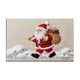 thumbnail image 2 of Hometravel Christmas Themed Bath Rug, Knitted Holiday Floor Mat Carpet, Seasonal Decor Bathroom Mat for Front Door Kitchen, 2 of 6
