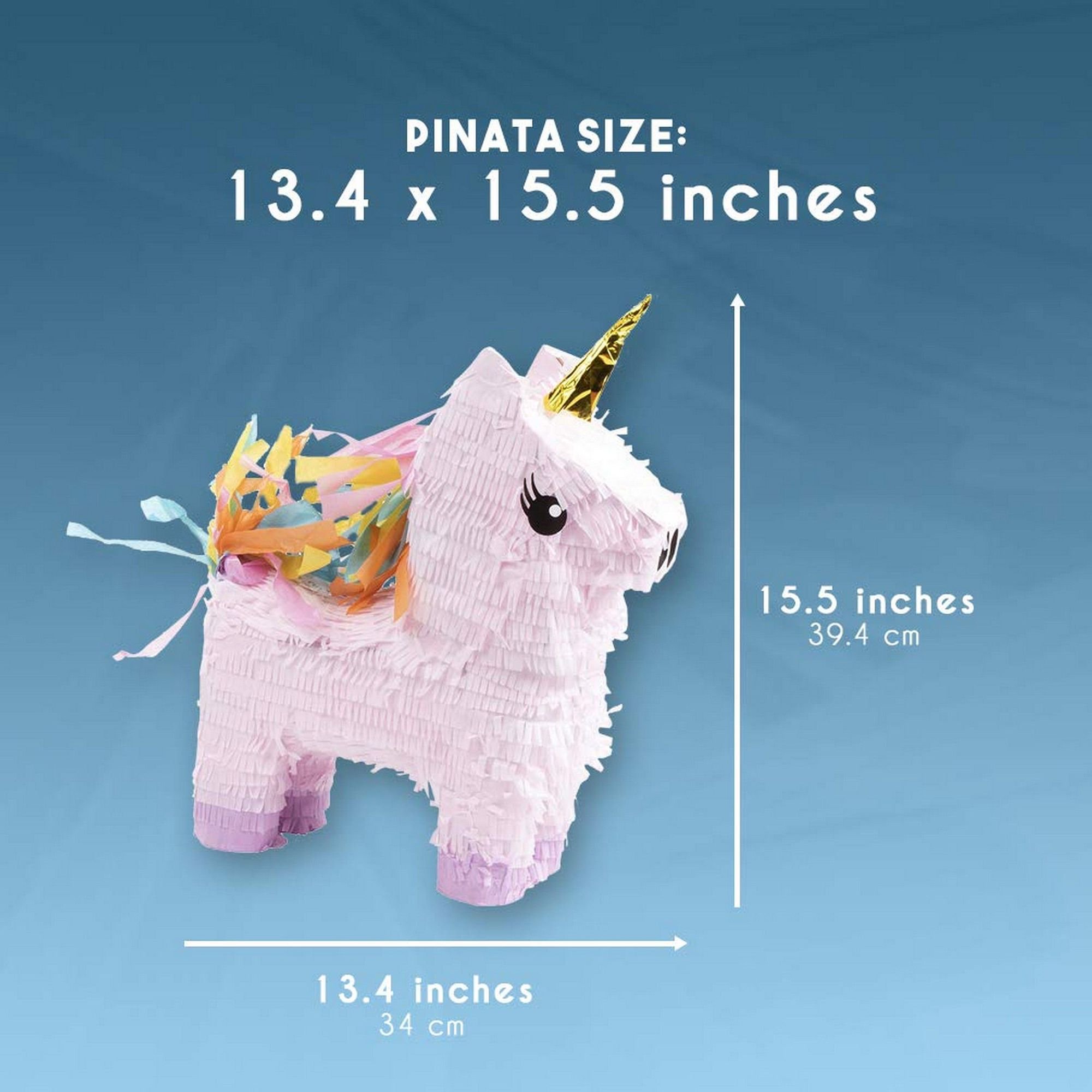 small rainbow unicorn pinata for kids girls birthday party supplies and decorations 13 4 x 15 5 x 4 6 in walmart canada