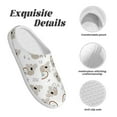 thumbnail image 5 of Fotbe Cartoon Koala Pattern Women's Fuzzy Curly Fur Memory Foam Loafer Slippers Indoor Outdoor Slippers Winter Home Shoes-37/38, 5 of 7