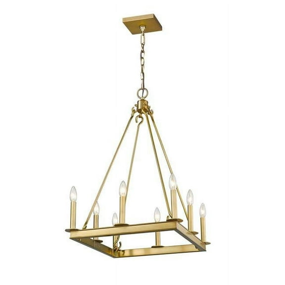 8 Light Chandelier Frame Finish Olde Brass