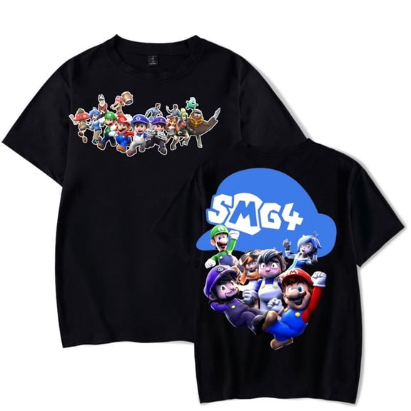 SMG4 Merch T-shirt Neutral Fashion Top Original Style Fun Hip Hop Short Sleeve