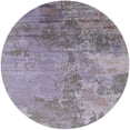 thumbnail image 1 of Ahgly Company Machine Washable Indoor Round Industrial Modern Purple Area Rugs, 8' Round, 1 of 7