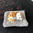 thumbnail image 3 of Leadrop Simulation Sleeping Cat Plush Bamboo Charcoal Doll Car Dashboard Decoration, 3 of 11