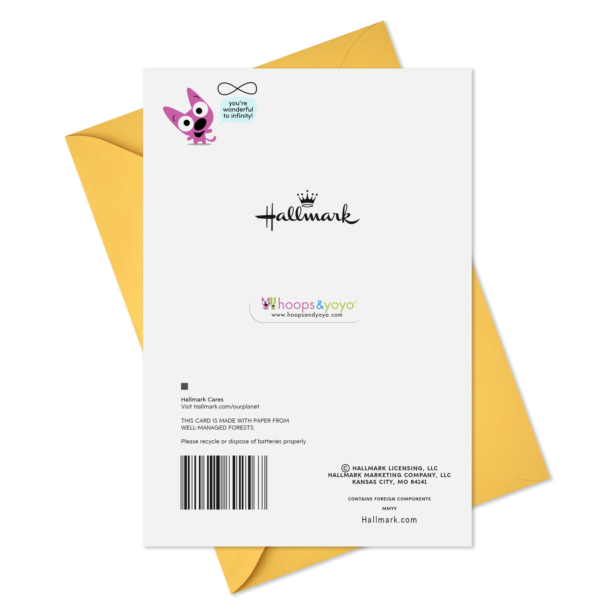 Hallmark hoops & yoyo Birthday Card with Sound (You're Wonderful to Infinity)