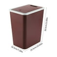 thumbnail image 7 of Mouliraty Bathroom Trash Can With Lid Garbage Can With Press Lid Plastic Wastebasket With Popup Lid For Toilet Office Bedroom Living Room, 7 of 7