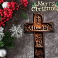 thumbnail image 5 of Christmas Decorations Crucifix Wall for Home Handmade for Hanging Wall or Catholic for Home Room Decor, 5 of 7