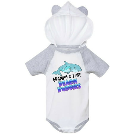 

Inktastic Grampy and I are Beach Buddies Cute Dolphins Gift Baby Boy or Baby Girl Bodysuit