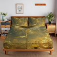 thumbnail image 1 of 2/3pcs Sunflower Fitted Sheet Set Children Adult Soft Cozy Bedding Set with Pillowcase,TwinXL(39"x80"), 1 of 5