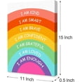 thumbnail image 2 of Affirmations for Kids Canvas Wall Art,I Am Kind,Brave With Rainbow Motivational Quote Artwork Painting Prints Poster Ready to Hang for Kids Teens Classroom Nursery Read Room Wall Decor,12x15 Inch Y449, 2 of 6
