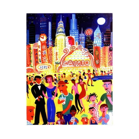 Busy Nightlife in New York City, United States Print Wall Art By Chris