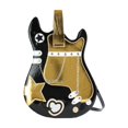 thumbnail image 1 of Mochila con forma de guitarra, bolso de gran capacidad para vacaciones, citas, viajes, trabajo Negro, 1 of 8