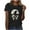 Printing 08, variant on Halloween Skull Shirt for Women Ghost Shirt Cute Spooky Short Sleeve Tshirt Vintage Gothic Graphic Blouses Pumpkin Print Tees Casual Vacation Pullover Tops