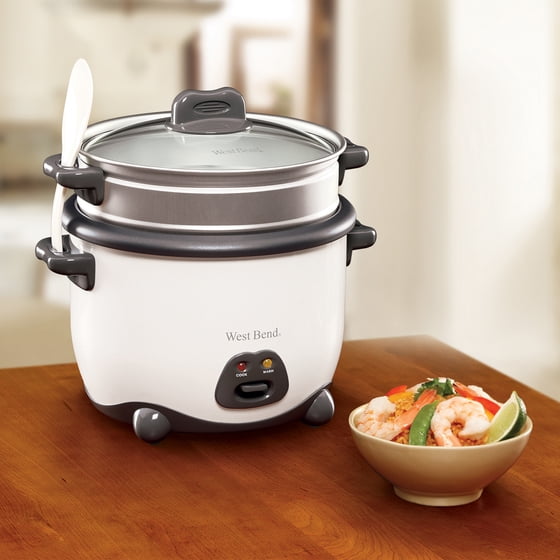 West Bend 10Cup Rice Cooker, White