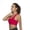 Red, variant on Sport Bra Women Back Pocket High Impact For Yoga Running Workout Bras Black L
