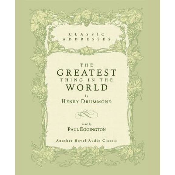 Pre-Owned The Greatest Thing in the World (Classic Addresses) (Unknown) 1596440252 9781596440258