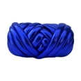 thumbnail image 2 of Hilo grueso, hilo voluminoso, tejido a mano, suave, 500 g, longitud 15 m, hilo para tejer a mano, peso del hilo Azul de zafiro, 2 of 9