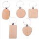 thumbnail image 2 of 200 Piezas DIY En Blanco de Madera Rectángulo Corazón Redondo Tallado Anillo de Madera, 2 of 5