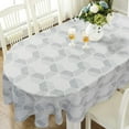 thumbnail image 1 of Oval Grey Tablecloth 60x102in for Oval Table Waterproof Table Cloths for Dining Room Indoor Outdoor Table Cloth, 1 of 5