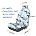 thumbnail image 3 of Wukai Dachshund Dog Puppy Full Set Car Seat Covers with Soft Padding Universal Auto Front Seats Protector and Cushion Mat, 3 of 5