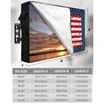 thumbnail image 2 of 4th of July Outdoor TV Cover 30 to 32 Inch Weatherproof, American Flag Star Patriotic Independence Day 600D Oxford TV Covers with Waterproof Zipper, Outside Flat TV Screen Protector 30"Wx19"Hx4.5"D, 2 of 7