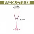 thumbnail image 7 of ACDANC 4Pcs Champagne Flutes Plastic Pink 5 oz Clear Cups Cocktail Cups for Home Events, 7 of 7